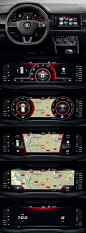 2019 Skoda Kodiaq RS Cluster Design UX / UI Car HMI