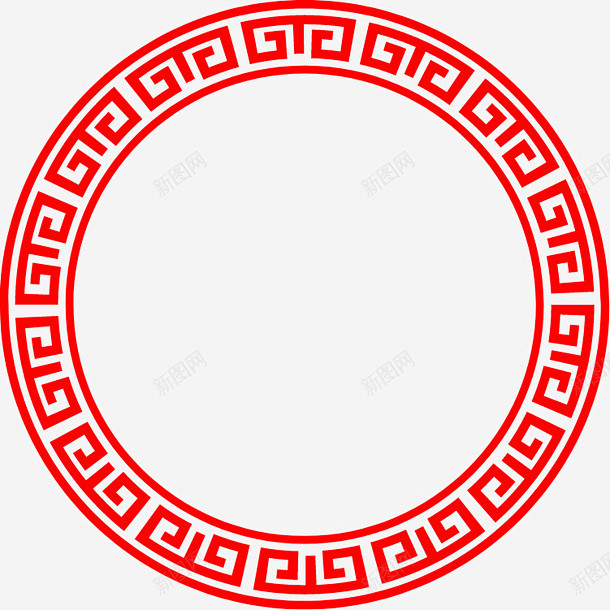 中国传统古典回纹边框元素