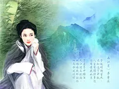 精品音画素材-手绘古典美女_无双图库