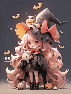 AI盲盒设计 | 万圣节小魔女