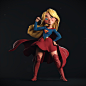 SuperGirl , Félix VIVIER : Personnal project did over the summer. Sculpted in zbrush, shading in substance and rendered with Pixar's Renderman. 
I learned a lot about shading in Substance/Renderman in this project and had a lot of fun doing it !

Original
