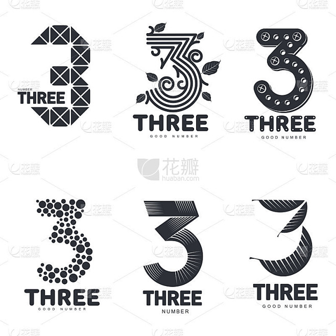矢量插图的第三个模板