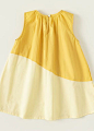 Unique Yellow O Neck Patchwork Cotton Baby Girls Dresses SleevelessFabric: CottonSize & Fit: Fit: This garment fits true to size.Length: Size 110 measures 57cm from shoulder to hemBust:The bust size for size 110 measures around 80cmWash: Hand Wash Col