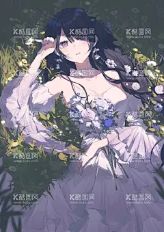 紫色美女  - 源文件下载【酷图网】紫色美女壁纸,好看,电脑壁纸,手机壁纸,超清