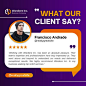 Purple And White Modern Client Testimonial Instagram Post