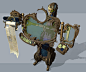 Junker Gun - Nail Gun, Ted Beargeon : Art Direction - Junk assembled into weapons to combat supernatural enemies. <br/>Sketch Up and Photoshop    