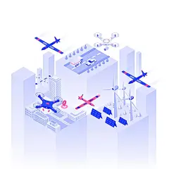 3D立体2.5D高科技5G移动通信科技卡通手绘插画banner元素大集合（AI，EPS，JPG，PDF）