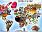 the world as we know 40 Creative Remakes of The World Map