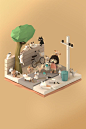 #lowpoly #cats #world: