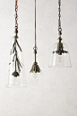 Iron Petals Pendant Lamp #anthropologie