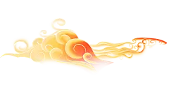 祥云金色祥云装饰元素中式(3501x1776)