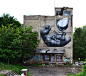 New Environmental Street Art by ROA street art 