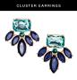 Cluster Earrings@北坤人素材