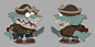 Sea Pirates, Guille García : Mix of moods on these ones.
Played Sea of Thieves a lot, and that made me think back of Banjo Kazooie - one of my most enjoyed games on my childhood.