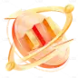 金融股票股市数据插画贴纸套装