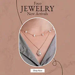 White Ellipse Stroke Literary Style Jewelry Necklaces Display Ecommerce Story