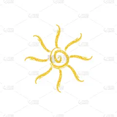 日光,热,天气,春天,夏天,创造力,分离着色,画画,绘制,凝视