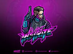 BURST INFINITE logo cyborg neon cyberpunk poppunk vector twitch logo twitch streamerlogo streamer sportlogo mixer mascot logo mascot design mascot character illustration gaminglogo gaming esports esportlogo
