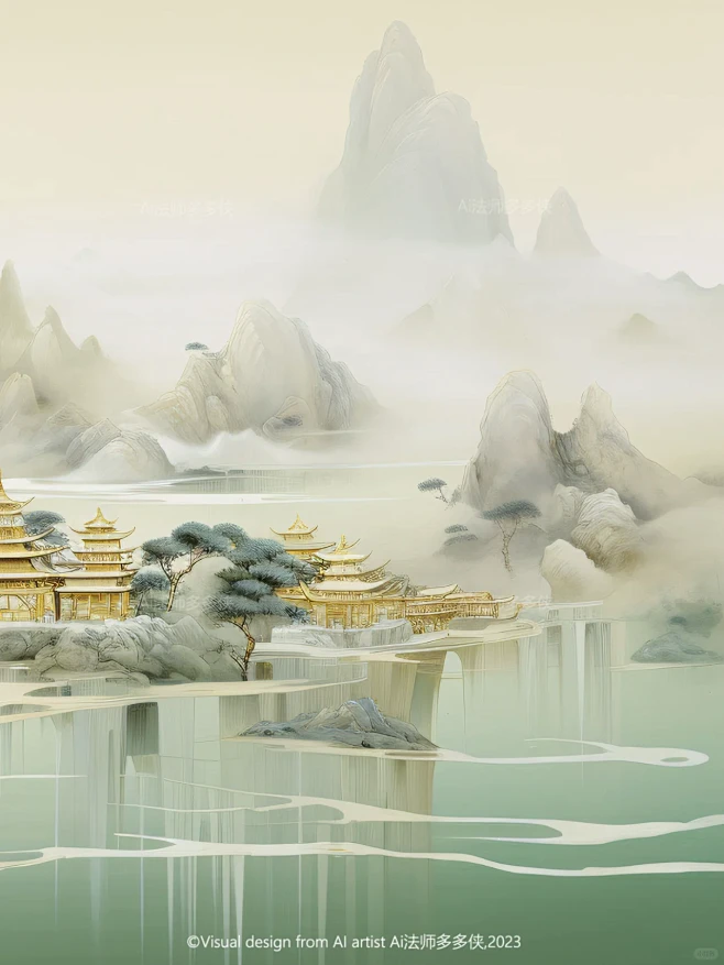 东方美学-湖光山色_国风山水风景背景图_10_Ai法师多多侠_来自小红书网页版-花瓣网