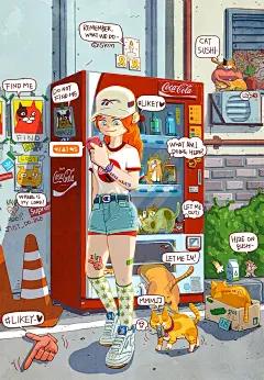 15kun的插画作品-古田路9号-品牌创意/版权保护平台