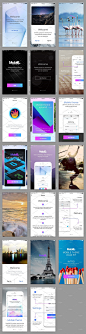 10套多主题移动手机APP UI kits PSD模版 Mobile Theme UI/UX Kit :  