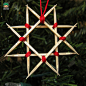 多款不同材质和形状的圣诞节星星饰品DIY图片集合