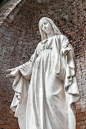 雕像,女人,圣玛丽,圣母无原罪日,雕塑,神迹,奥修符号,意大利