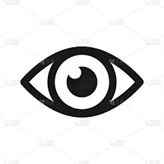 在白色背景上隔离的黑眼圈矢量图标