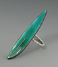 Ring | Kathryn Riechert. antique spoon, sterling silver, and enamel