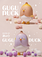 GUGU DUCK蕉绿鸭 | 暖雀网-吉祥物设计/ip设计/卡通人物/卡通形象设计/卡通品牌设计平台
