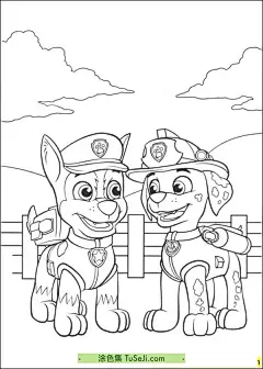 13张《汪汪特工队》小狗狗的迷你特工队冒险故事卡通涂色图片！ | 涂色集，涂色画打印大图 : 《汪汪特工队》（Paw Patrol）是一部非常受欢迎的加拿大儿童动画电视系列，由Keith Chapman创作，Spin Master Entertainment公司制作。该系列首次于2013年8月12日在Nickelodeon Jr.频 13张《汪汪特工队》小狗狗的迷你特工队冒险故事卡通涂色图片！