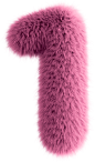 Pink Fluffy Number Three图片 - Canva可画