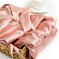 渠道货！重磅真丝！ 17四季粉色仙女士睡衣套装空调家居服-淘宝网