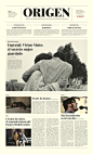 ORIGEN / Periódico - Newspaper by Krysthopher Woods, via Behance