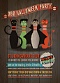 Halloween Bowling Poster : Characters and poster developed for company Halloween Bowling Party. 
