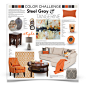 #colorchallenge
#steelgraytangerine
#homedecor 
#interiordesign