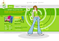 绿色新款服饰企业网页模板