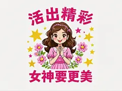 活出精彩，女神要更美，3.8妇女节素材