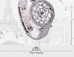 蒂玮娜（DAVENA）女士手表 时尚防水镶钻表满天星系列大表盘 女表手表石英表女 银色【图片 价格 品牌 报价】-京东