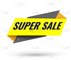 Today Only Mega Sale banner. Big super sale, flat 