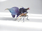 日本艺术家 Hiroshi Shinno 利用树脂、丙烯等材料制作的仿真昆虫  |  hiroshishinno.com ​​​​