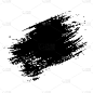 引用向量抽象垃圾画笔手绘纹理在黑色素描简单的图案孤立在白色背景格兰奇涂鸦形状