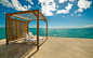 General 1230x768 summer sea Caribbean nature clouds landscape beach chair sunshade tropical resort