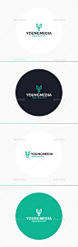 Young Media Logo • Letter Y - Letters Logo Templates