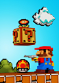 Super Mario Showdown 3D illustration.