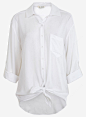 白色圆领时尚简约流行衬衫 平面电商 创意素材