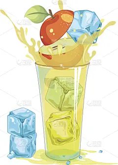 红色,苹果,玻璃杯,清新,食品,图像,果汁,梨,草莓,溅