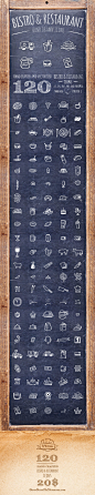 bistro-restaurant-hand-drawn-icons.jpg (600×3110)