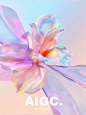 AIGC｜丝绸质感花朵 - 小红书