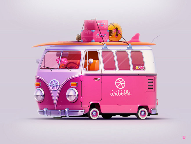 Hello Dribbble t1 vw...